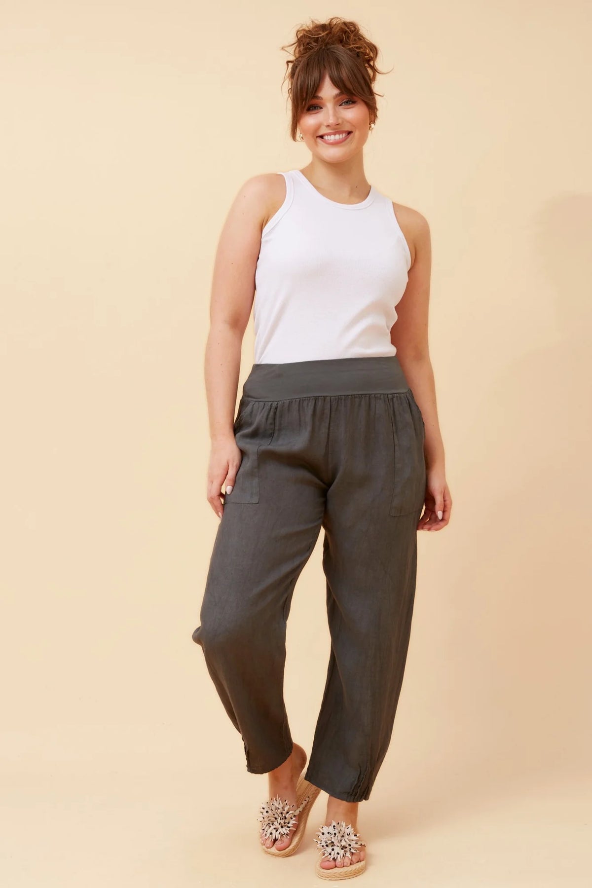 Ethan | Eleganti Pantaloni in Lino Leggeri per Donna 17