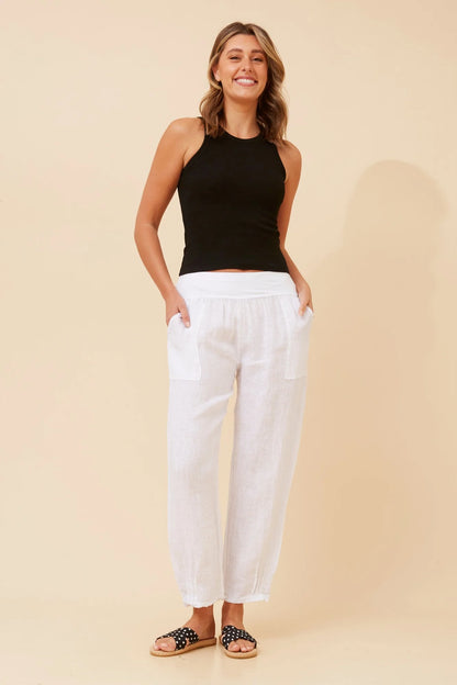 Ethan | Eleganti Pantaloni in Lino Leggeri per Donna 18