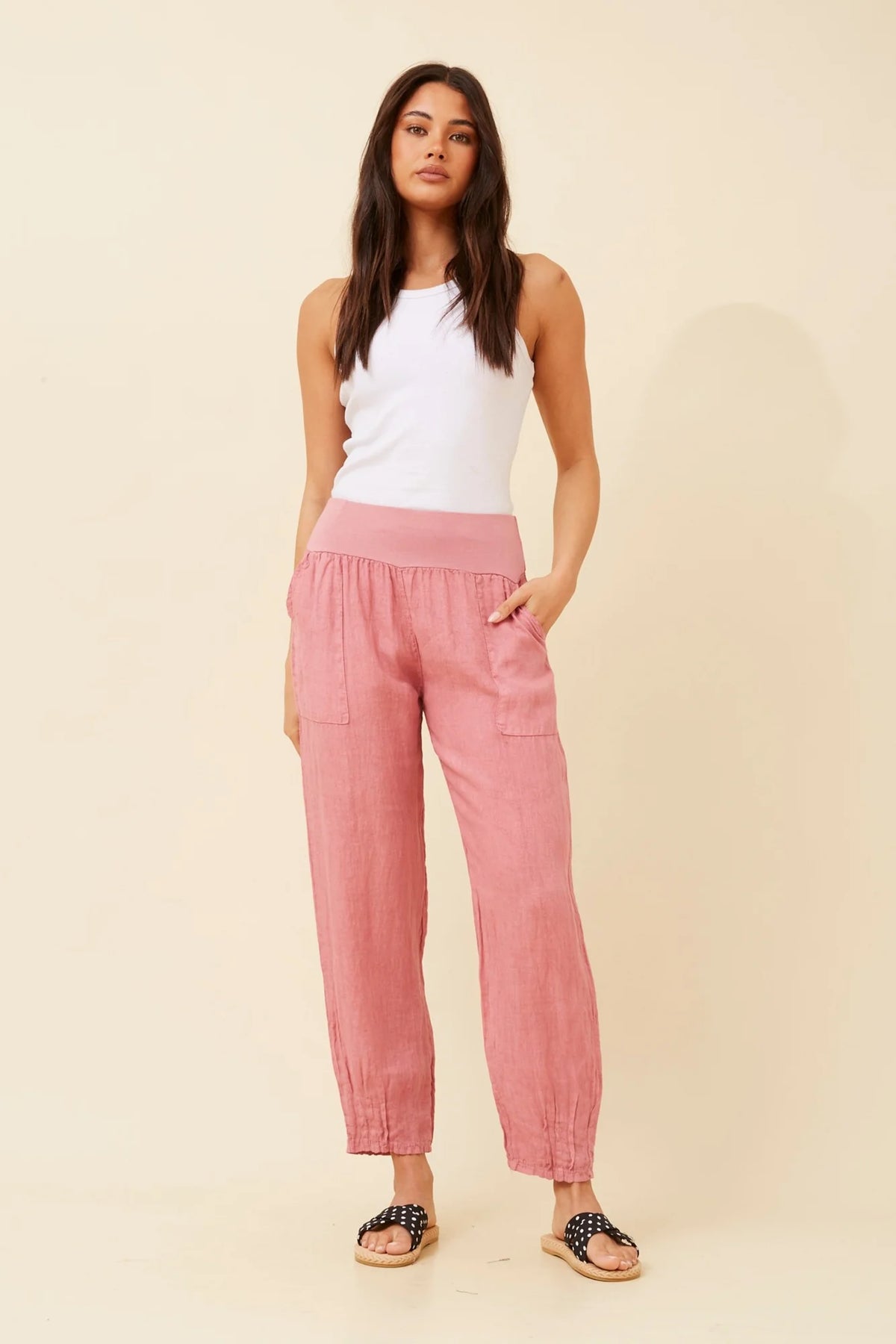 Ethan | Eleganti Pantaloni in Lino Leggeri per Donna 2