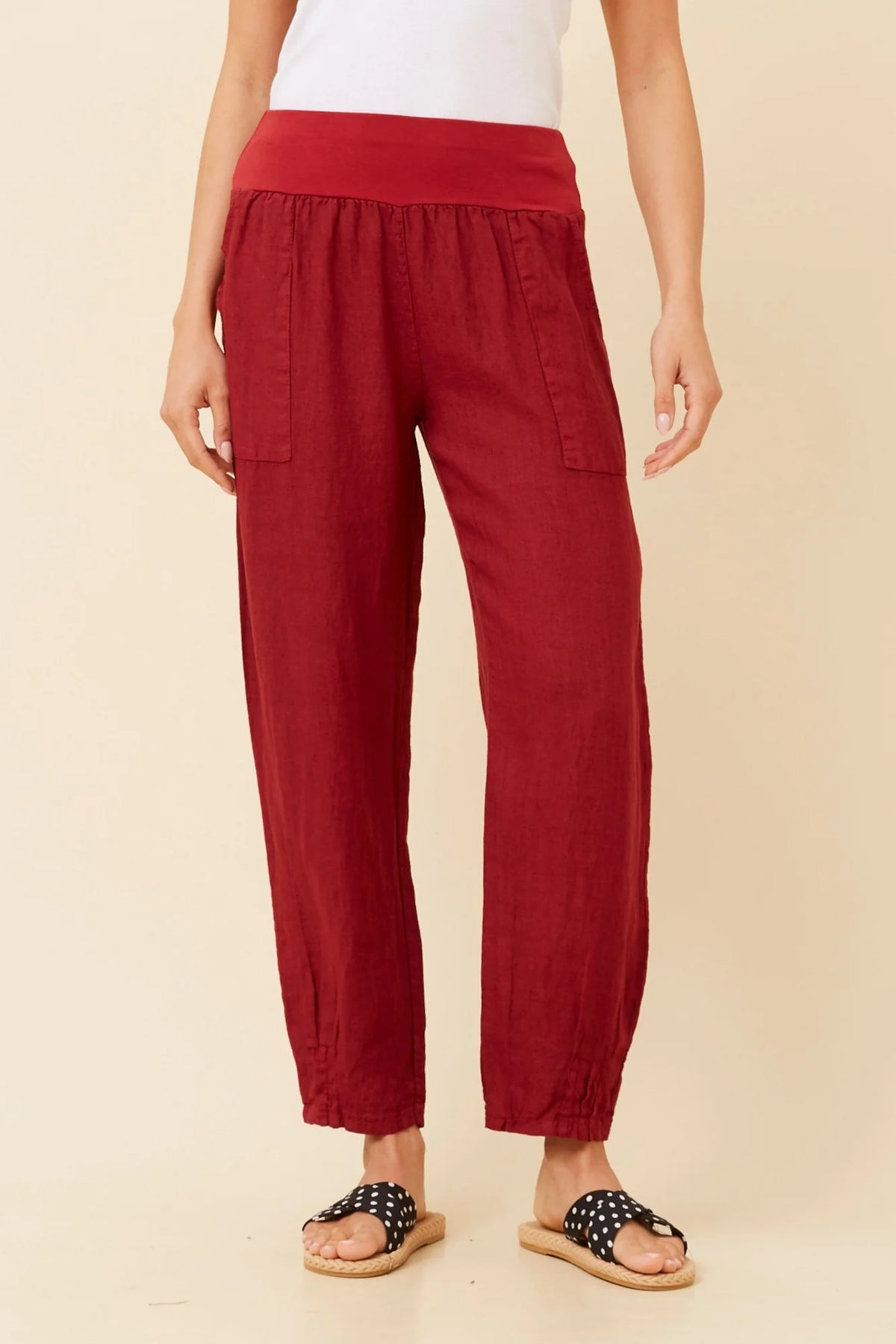 Ethan | Eleganti Pantaloni in Lino Leggeri per Donna 20