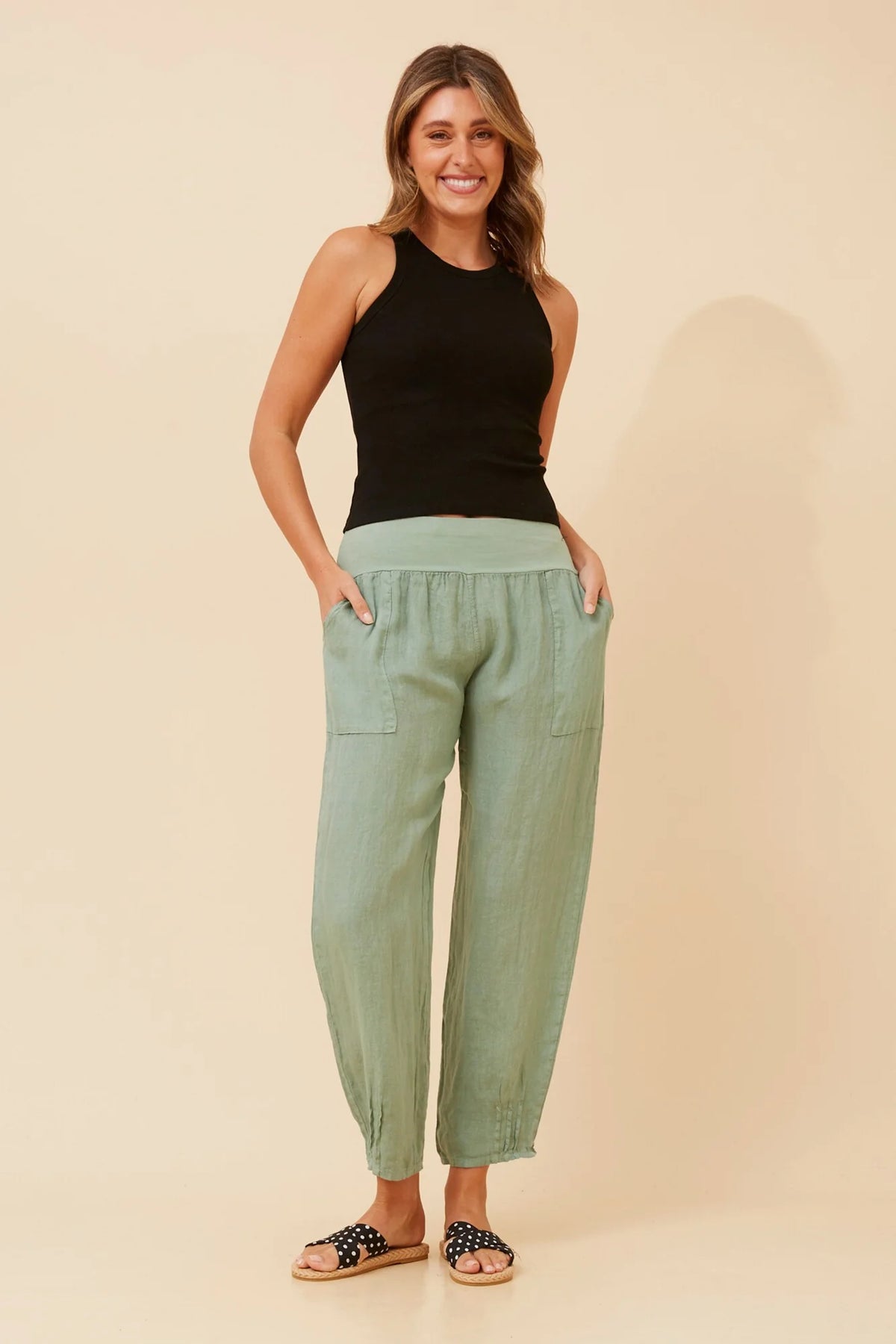 Ethan | Eleganti Pantaloni in Lino Leggeri per Donna 21