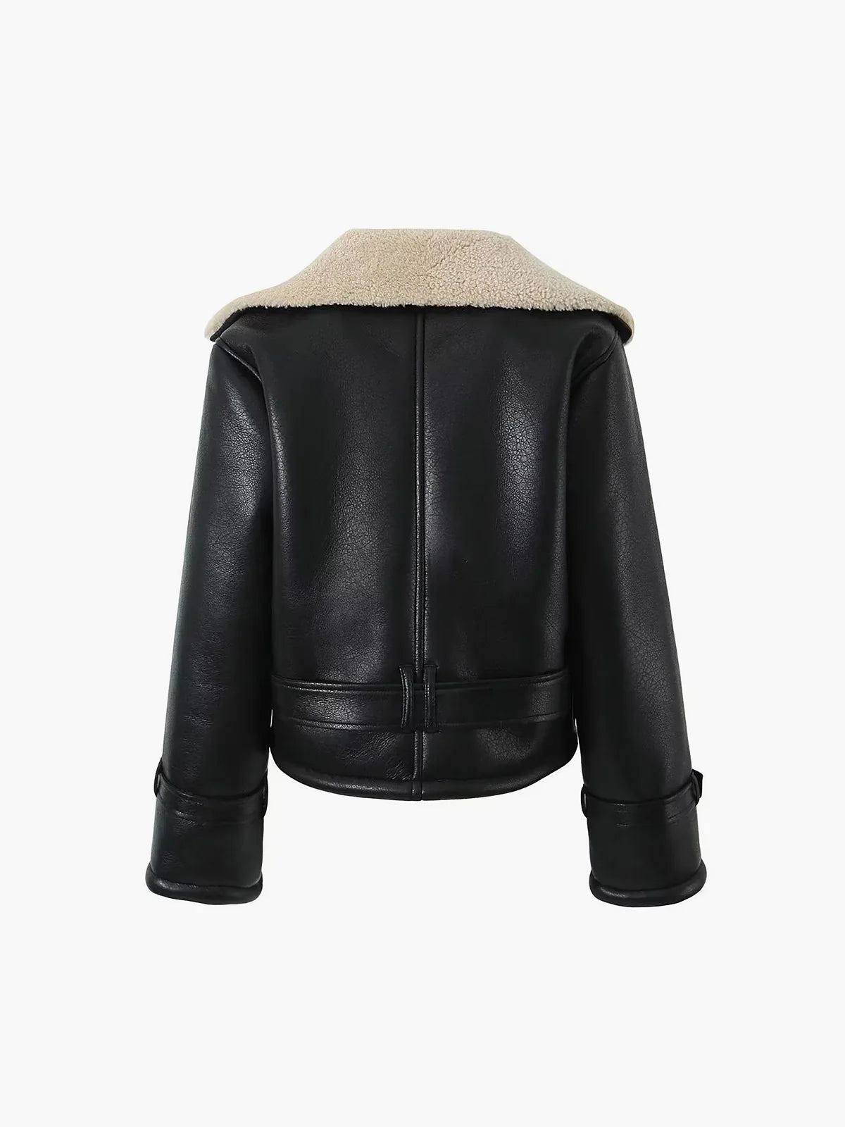 Ethan | Giacca da Aviatore in Pelle con Fodera Sherpa Calda e Elegante 4