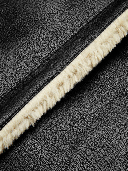 Ethan | Giacca da Aviatore in Pelle con Fodera Sherpa Calda e Elegante 5