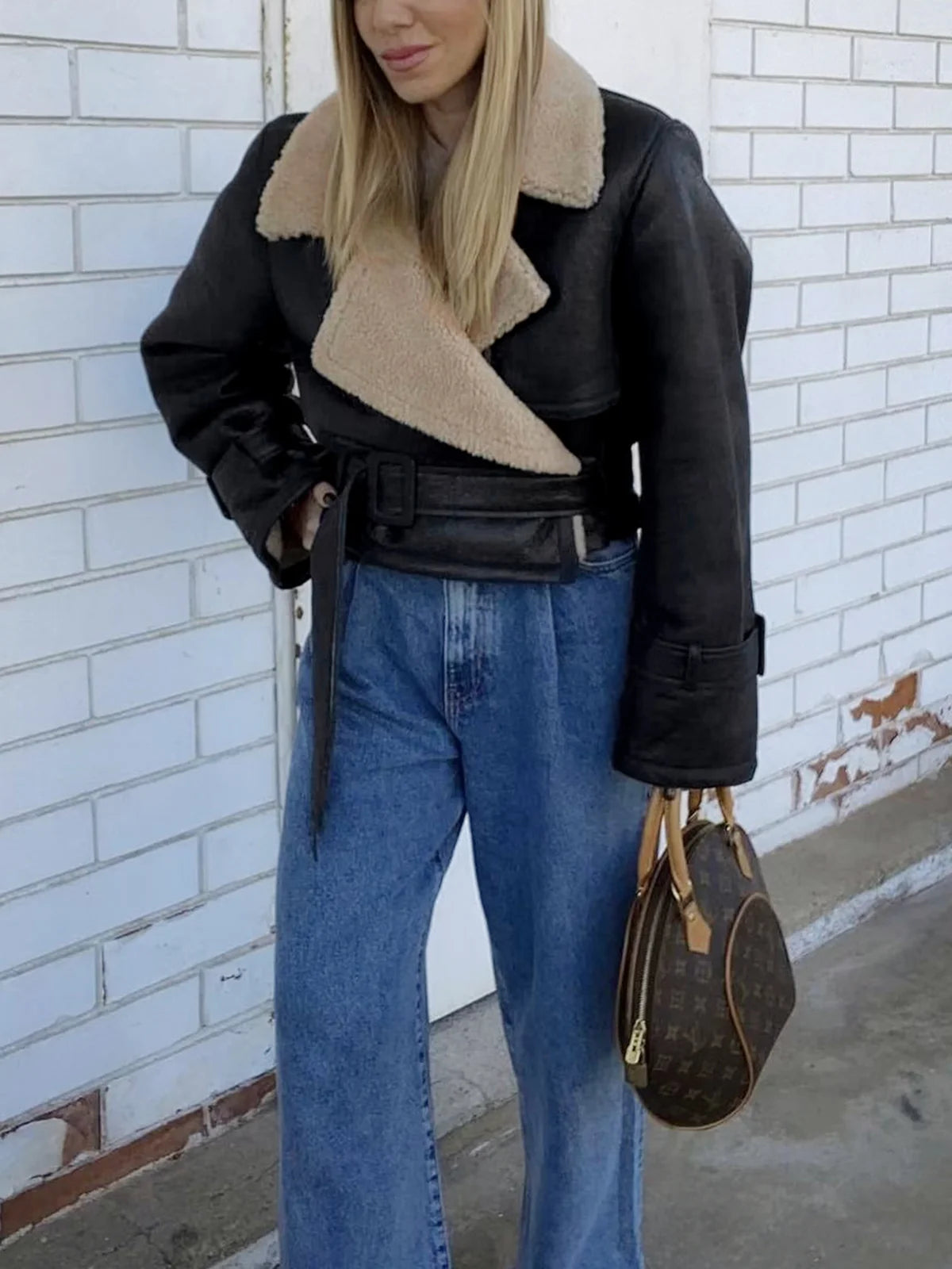 Ethan | Giacca da Aviatore in Pelle con Fodera Sherpa Calda e Elegante 8