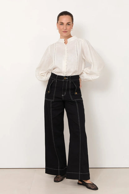 Ethan | Wide Leg Jeans with Impact Pockets 0