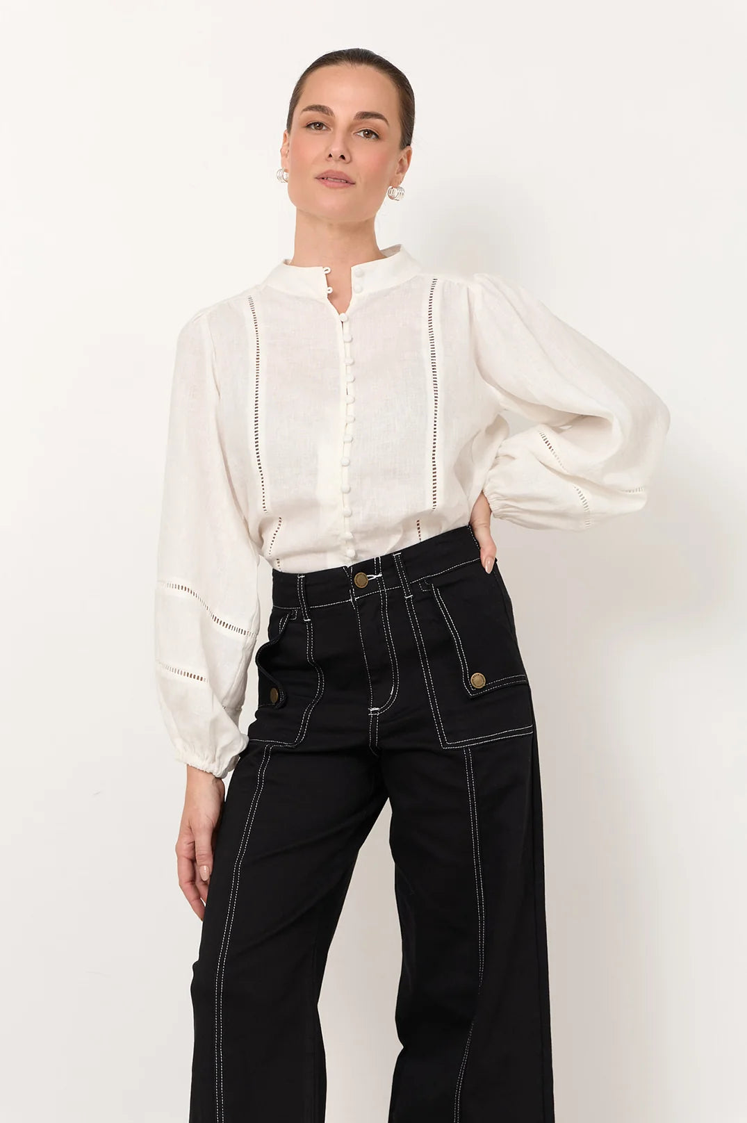 Ethan | Wide Leg Jeans with Impact Pockets 1