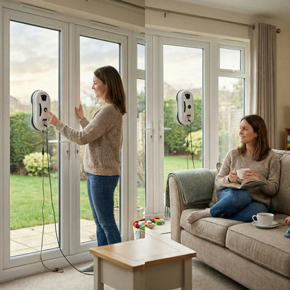 Automatic Window Cleaning Robot with Safe Suction | Streak-Free Results for Perfect Glass