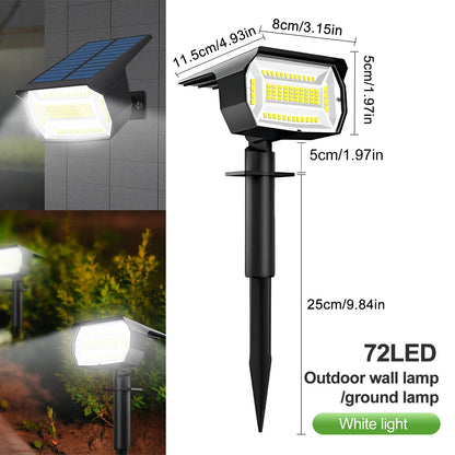 Outdoor LED Solar Spotlights with Solar Panel and 3 Modes | Waterproof for Efficient Garden Lighting