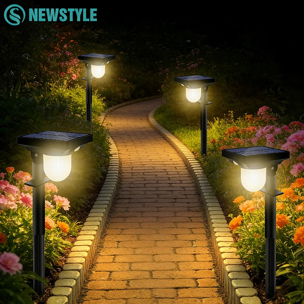 Solar Garden Spotlights | Pathway Lights with Motion Sensor | Waterproof for Long-Lasting Outdoor Lighting