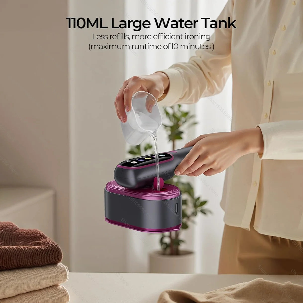 Portable Steam Iron 1200W with Fast Heating | Compact and Lightweight for Professional Results
