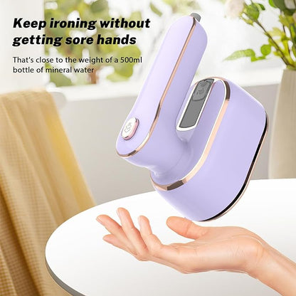 Portable Steam Iron with Fast Heating | Compact and Lightweight for Travel and Daily Use