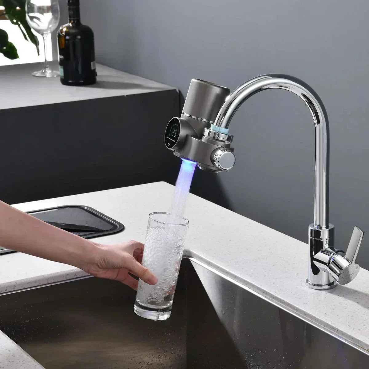 Filtro Acqua Rubinetto | Depuratore Acqua con Purificazione UV e Display LED | Acqua Pura per Bere e Cucinare 5
