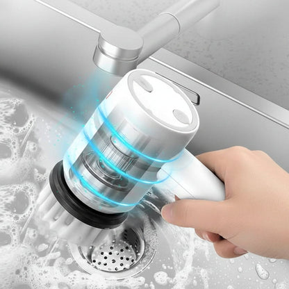 FlexScrub | Spazzola Elettrica per Pulire con Rotazione 360° | Testine Intercambiabili per Pulizia Efficace di Superfici Diverse 1