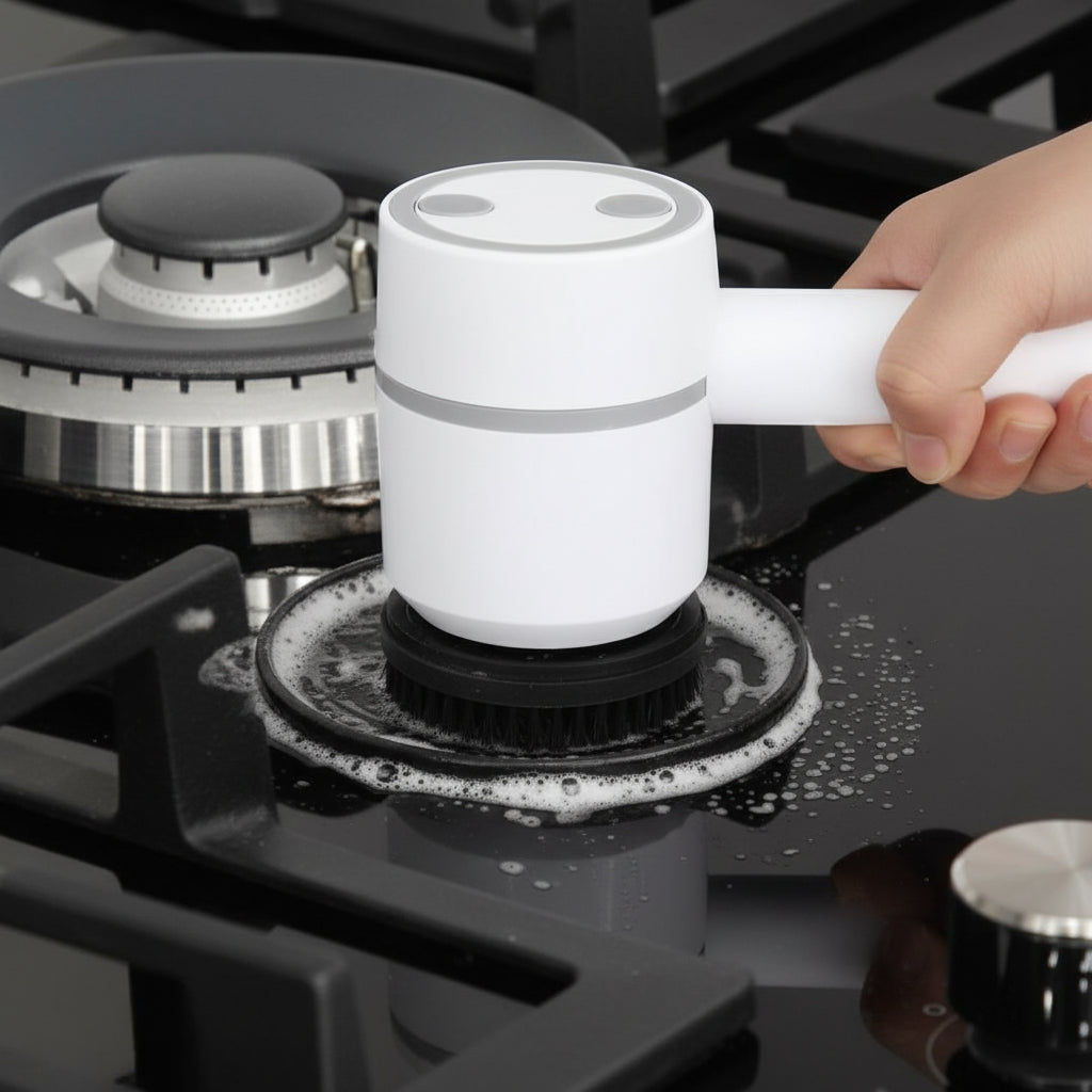 FlexScrub | Spazzola Elettrica per Pulire con Rotazione 360° | Testine Intercambiabili per Pulizia Efficace di Superfici Diverse 2