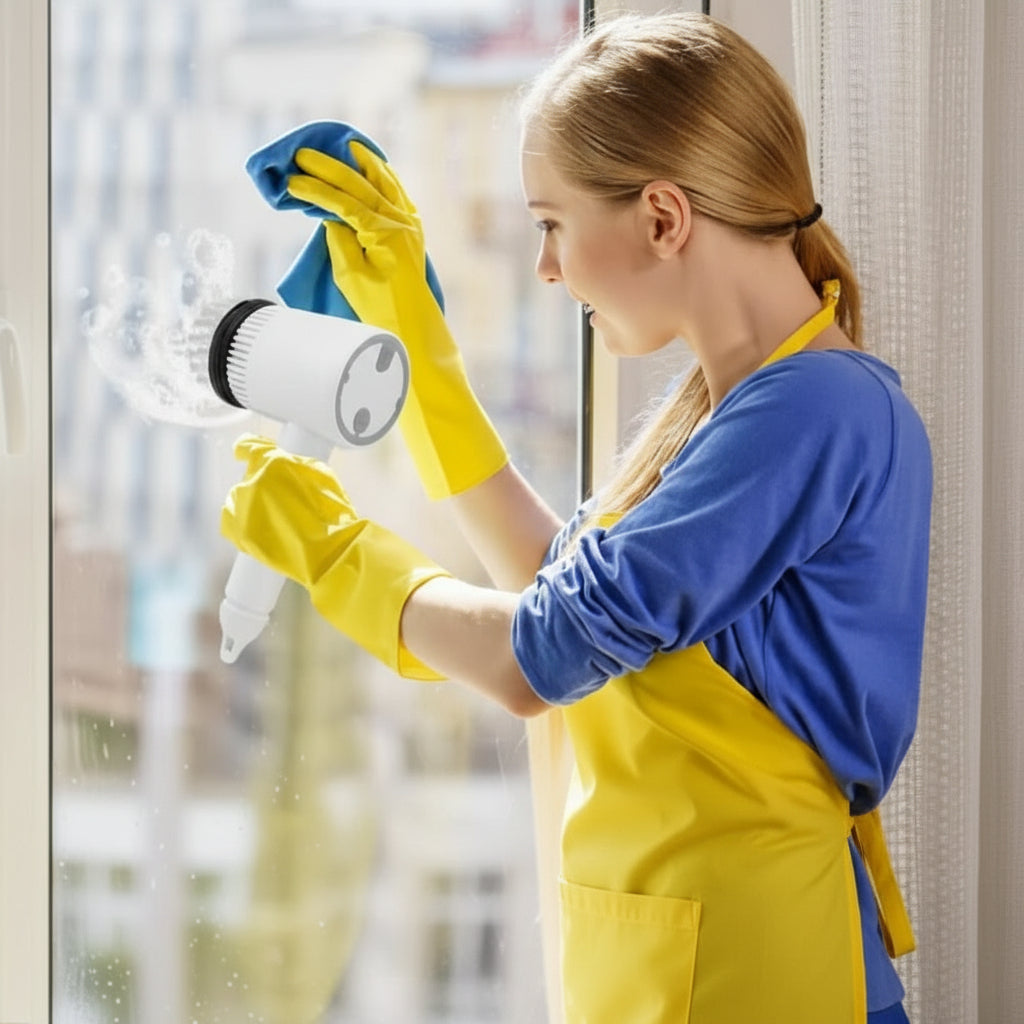 FlexScrub | Spazzola Elettrica per Pulire con Rotazione 360° | Testine Intercambiabili per Pulizia Efficace di Superfici Diverse 3
