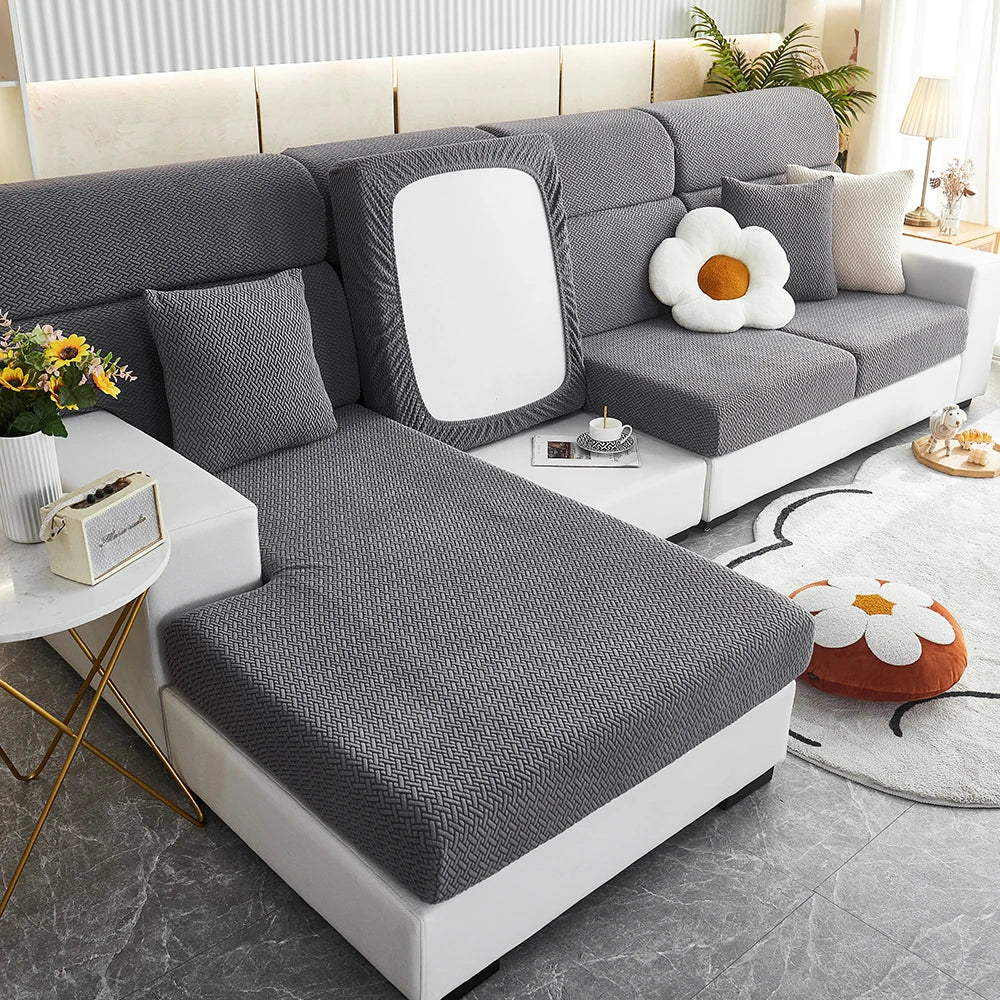 Fodera per Divano Elastico in Poliestere con Design Jacquard | Protezione e Comfort per Tutti i Divani 14