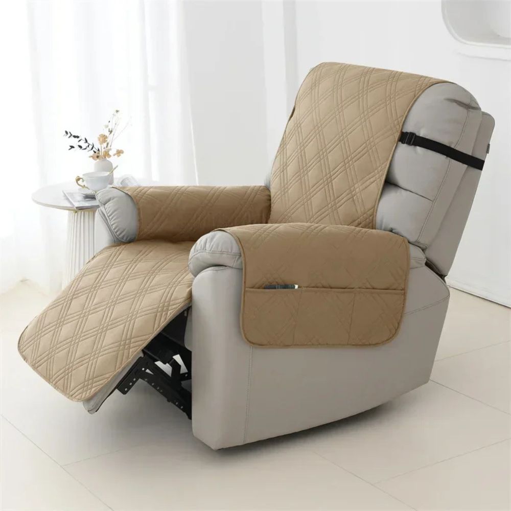 Waterproof Recliner Chair Cover with Quilted Design | Elegant Protection for Families with Pets