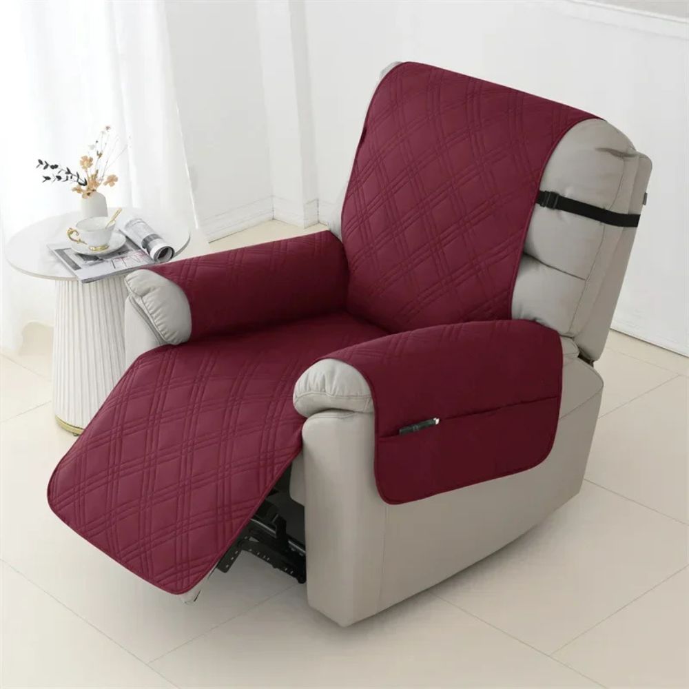 Waterproof Recliner Chair Cover with Quilted Design | Elegant Protection for Families with Pets