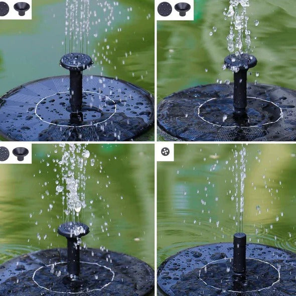 Fontana Da Giardino Solare | Pompa Acqua Con 4 Modalità Di Spruzzo | Facile Installazione Per Ambienti Esterni 1