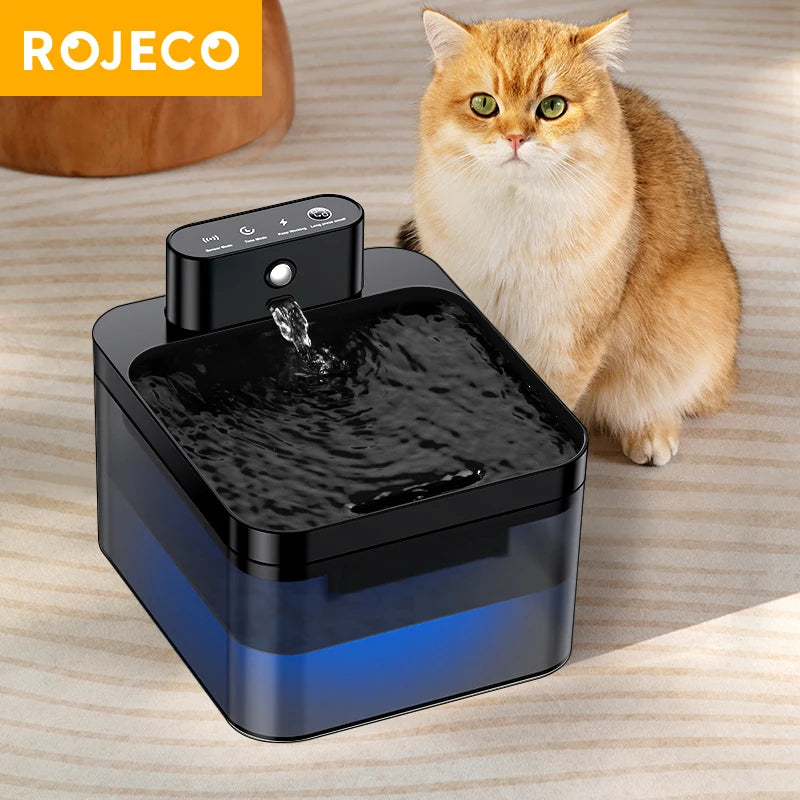 Fontana per Animali Domestici | Distributore d'Acqua Automatico con Sensore Infrarossi | Design Elegante per Acqua Fresca e Pulita 0