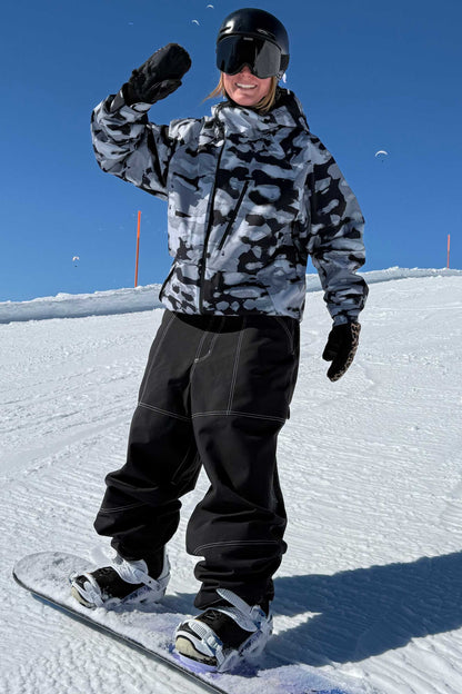 Candida | Women's Off-White Snow Jacket with Ventilation and Multiple Pockets - Winter Performance