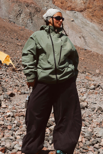 Candida | Women's Off-White Snow Jacket with Ventilation and Multiple Pockets - Winter Performance