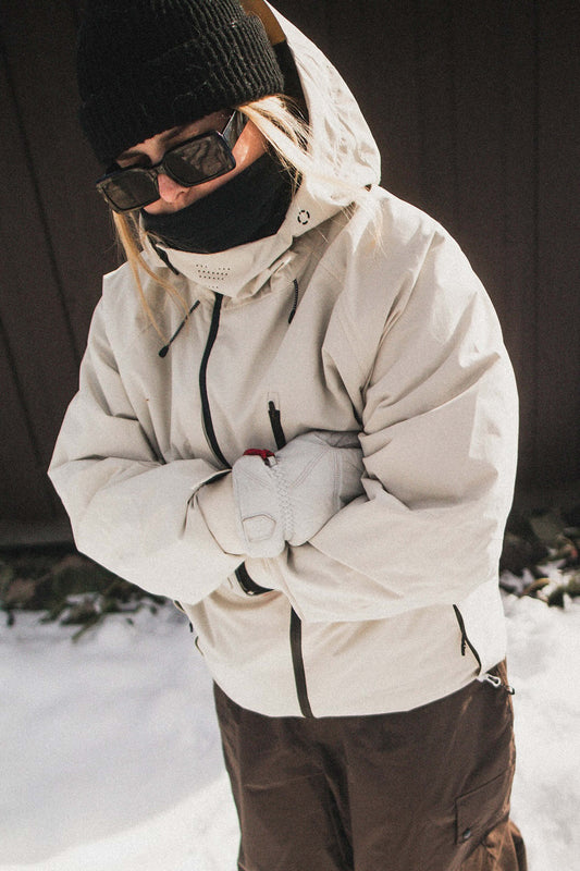 Candida | Giacca da Neve Donna Bianco Sporco con Ventilazione e Molte Tasche - Performance Invernale