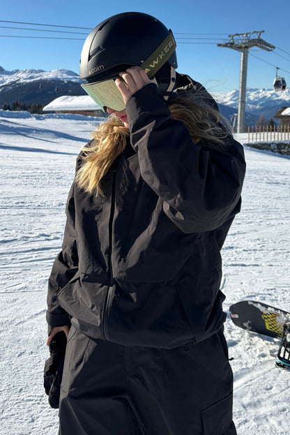 Candida | Women's Off-White Snow Jacket with Ventilation and Multiple Pockets - Winter Performance