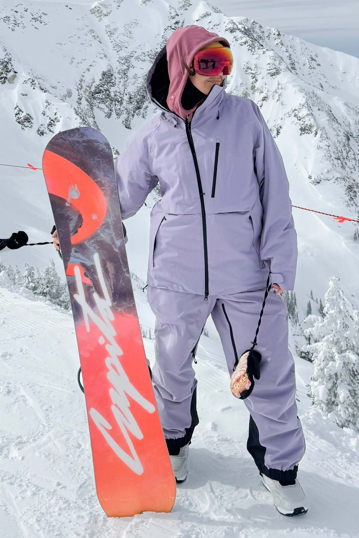Candida | Women's Off-White Snow Jacket with Ventilation and Multiple Pockets - Winter Performance
