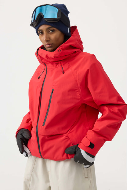 Nerina | Schwarze Damen-Schneejacke mit Belüftung und vielen Taschen - Leistung im Winter