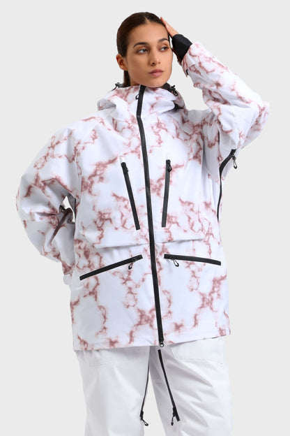 Rosaria | Giacca da Neve Donna Rosa Multifunzione Imbottita - Calore e Comfort sulle Piste