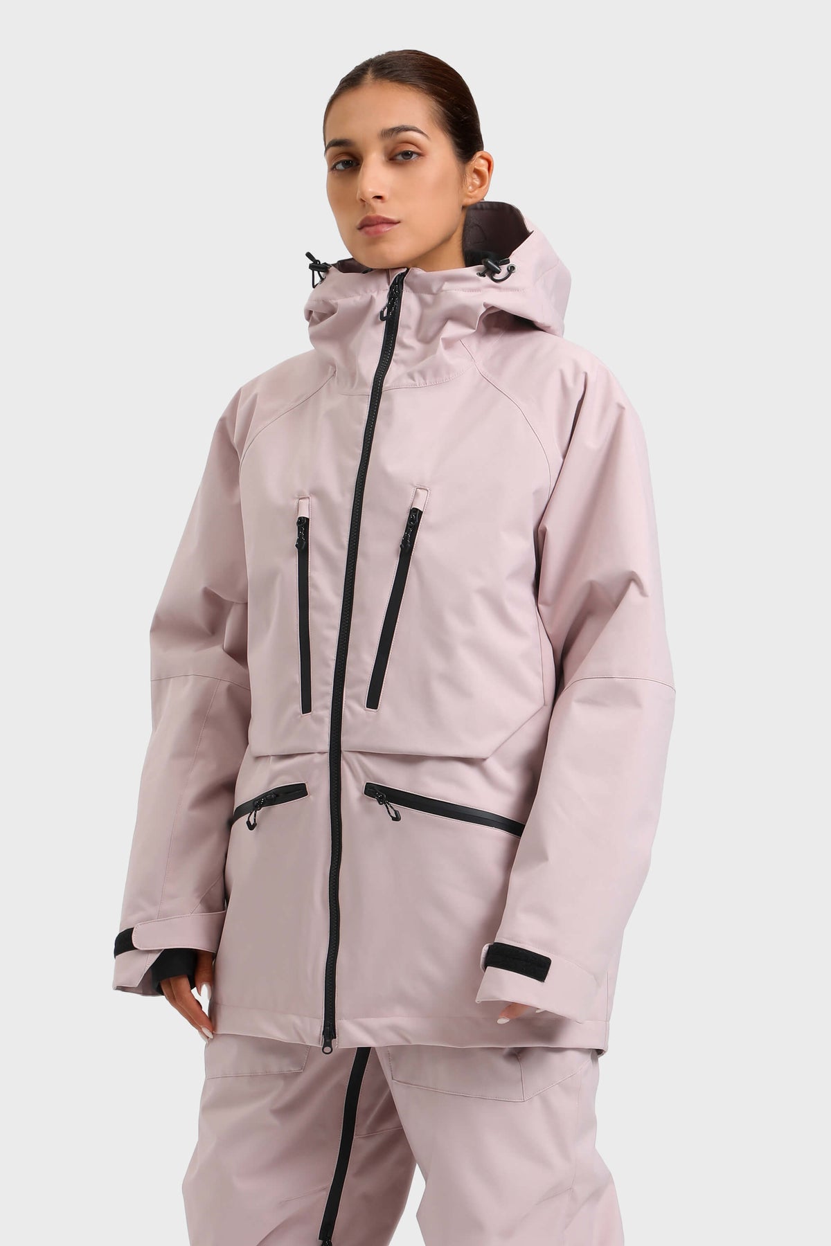 Rosaria | Giacca da Neve Donna Rosa Multifunzione Imbottita - Calore e Comfort sulle Piste
