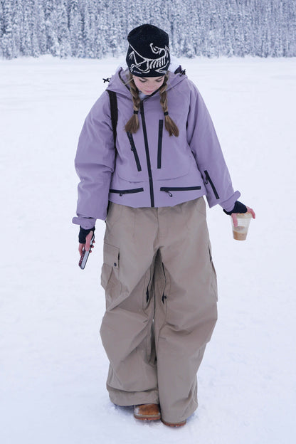 Rosaria | Giacca da Neve Donna Rosa Multifunzione Imbottita - Calore e Comfort sulle Piste