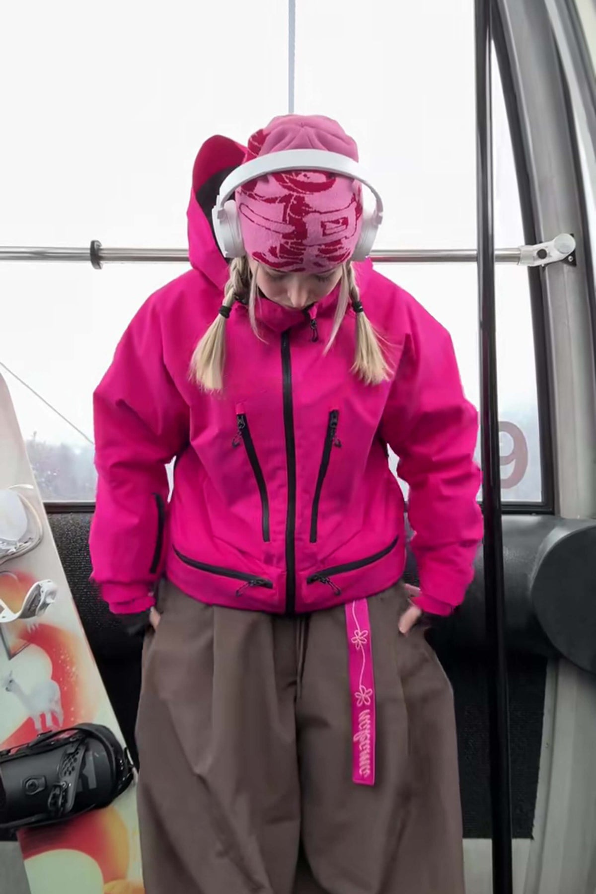 Rosaria | Giacca da Neve Donna Rosa Multifunzione Imbottita - Calore e Comfort sulle Piste