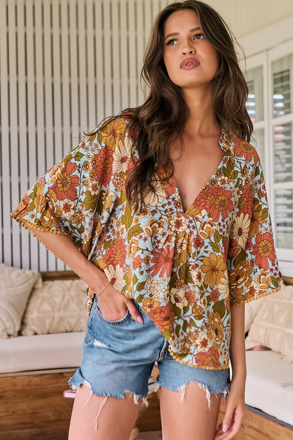 Gabriella | Elegante Top con Collo alla Mandarin e Dettagli in Pizzo 4
