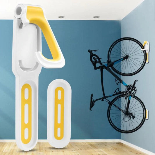 Gancio per Bicicletta da Parete con Impugnatura Curva | Ganci per Appendere Bici per Ottimizzare Spazio e Stabilità