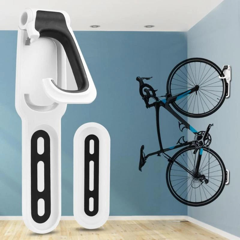 Wall-mounted Bicycle Hook with Curved Handle | Bike Hooks to Optimize Space and Stability