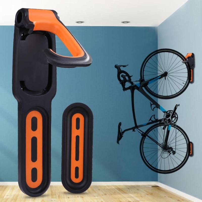 Wall-mounted Bicycle Hook with Curved Handle | Bike Hooks to Optimize Space and Stability