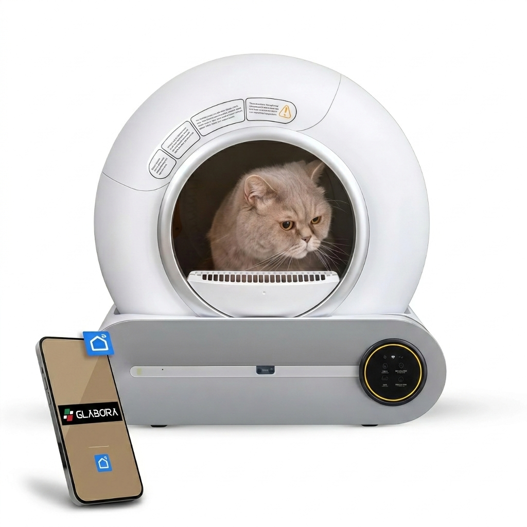 Zelfreinigende Kattenbak | 65 Liter Robot met Geurfilter | Gemakkelijk Onderhoud voor een Hygiënische Omgeving