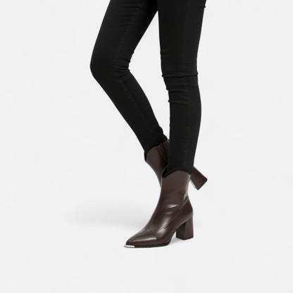 Fabiola | Stivaletti Chelsea Donna in Pelle a Punta - Eleganza Classica Rivisitata