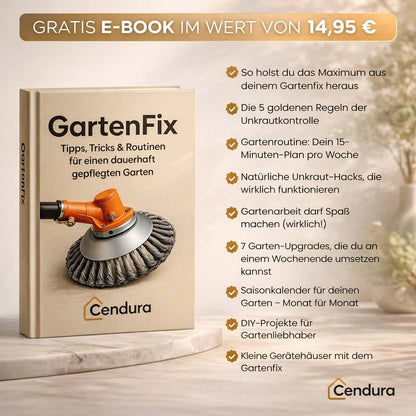 GardenFix | Professional String Trimmer with Steel Bristles for Effective Weed Removal | Universal Accessory for Well-Maintained Gardens