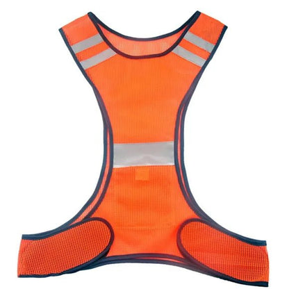 Rechargeable LED Vest for Night Safety with 360° Visibility | Lightweight and Adjustable for Running and Cycling