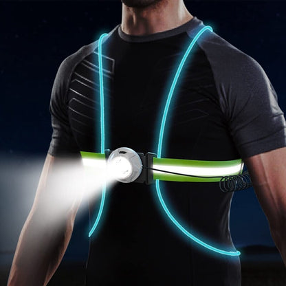 Adjustable LED Safety Vest for Running with High Visibility | Comfort and Safety for Night Activities