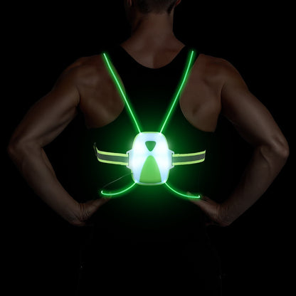 Adjustable LED Safety Vest for Running with High Visibility | Comfort and Safety for Night Activities