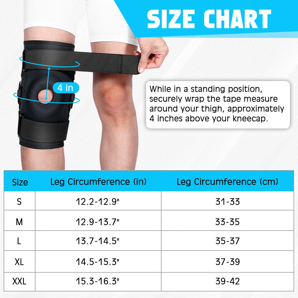 Ginocchiera Ortopedica Regolabile con Cerniera per Supporto e Comfort Ideale per Sport e Attività Quotidiane 5