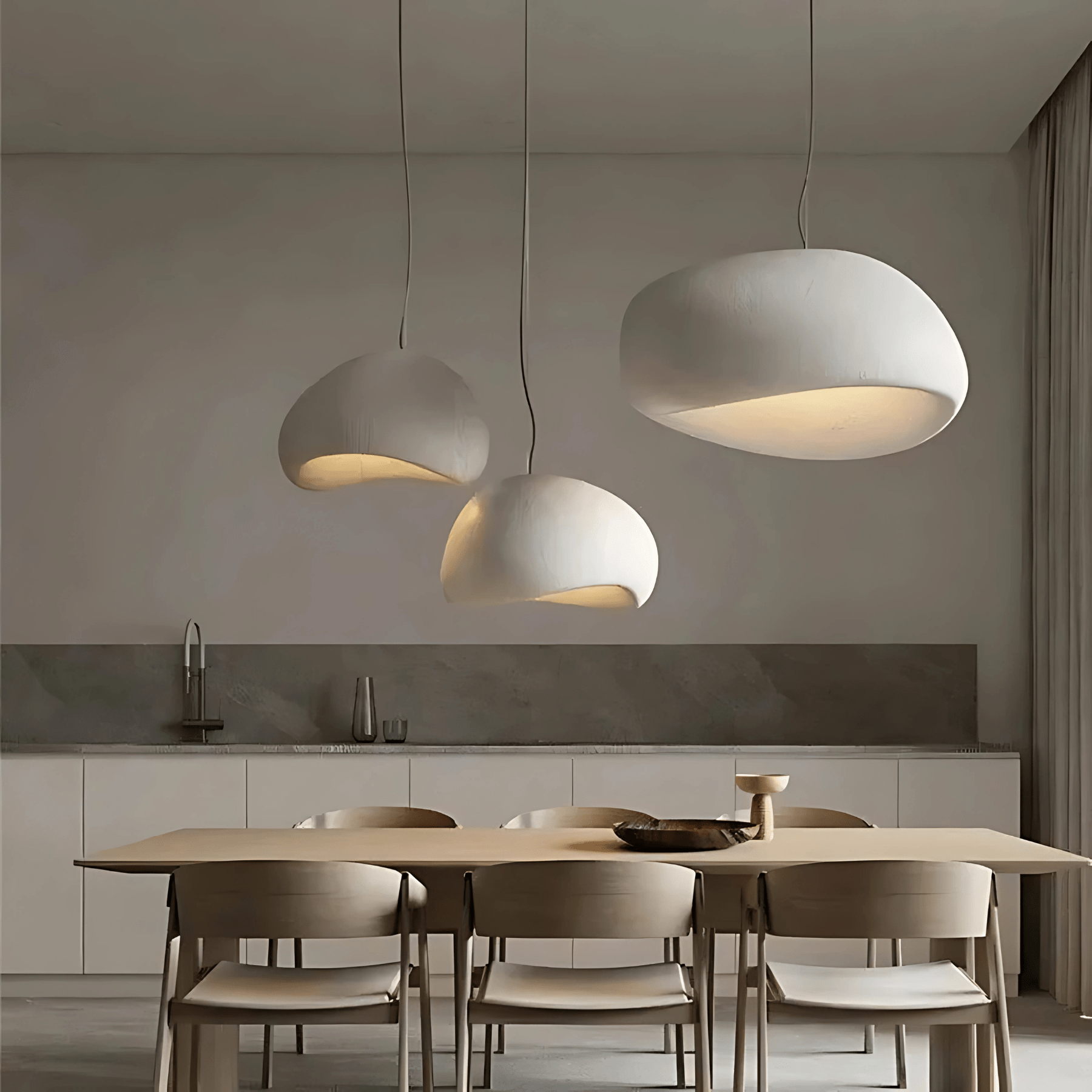 Ginza Collection | Lampada a Sospensione Wabi Sabi con Design Dimmerabile Ð Illuminazione Elegante per Ambienti Serene 1