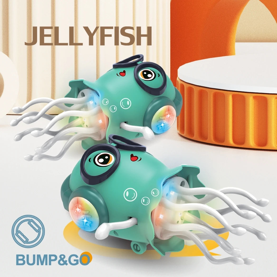Giocattolo Elettrico per Bambini | Medusa Danzante con Sensore di Ostacoli e Luci LED Intelligenti | Divertimento Educativo per Apprendimento Attivo 2