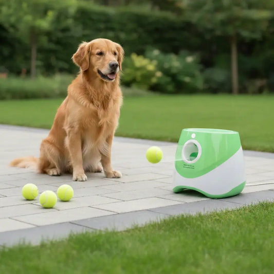 Interactive Dog Toy | Automatic Ball Launcher with 3 Range Modes | Strengthens the Bond Between Dogs and Humans