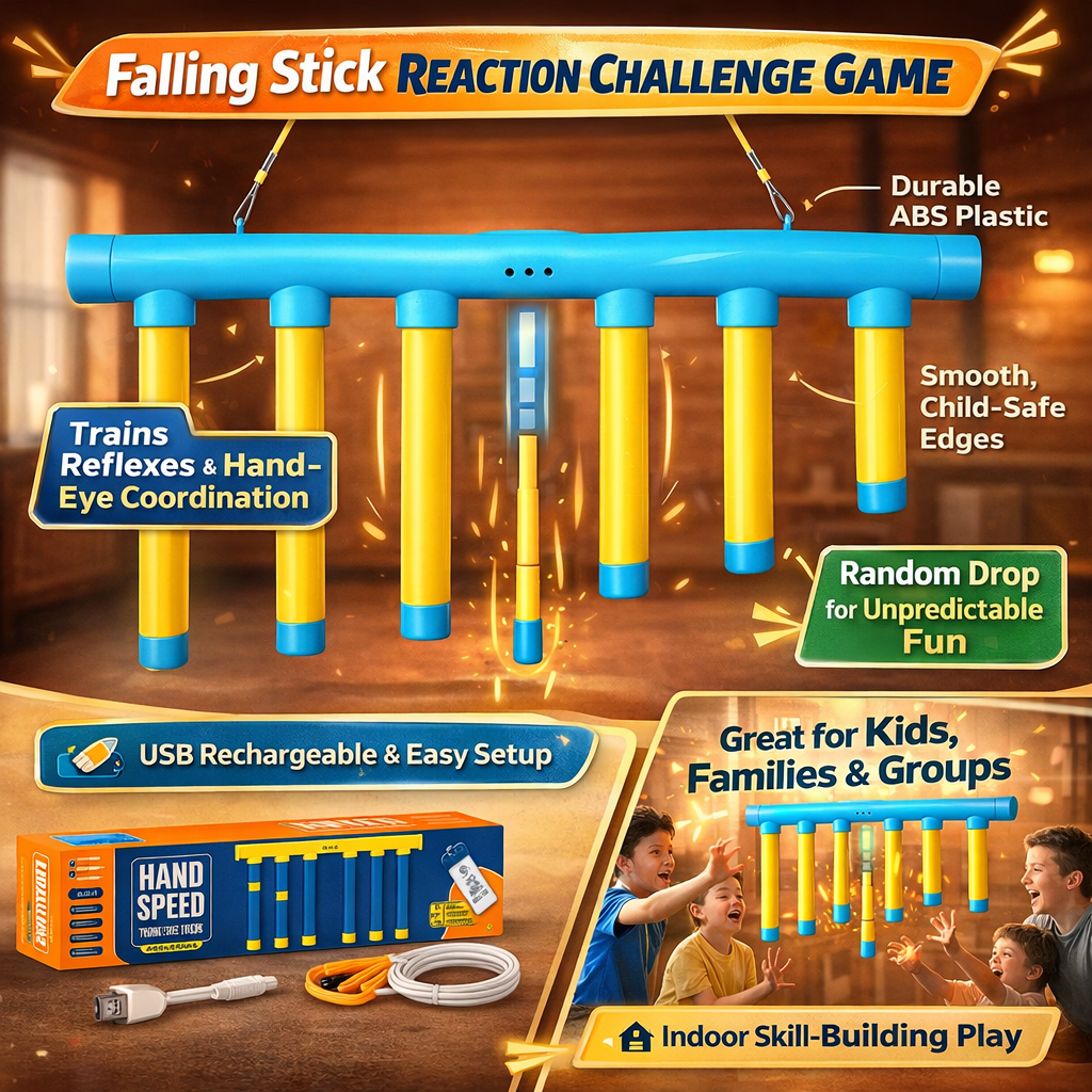 Reaction Game for Kids | Reflex Trainer with 3 Adjustable Speeds | Develops Coordination and Reaction Speed