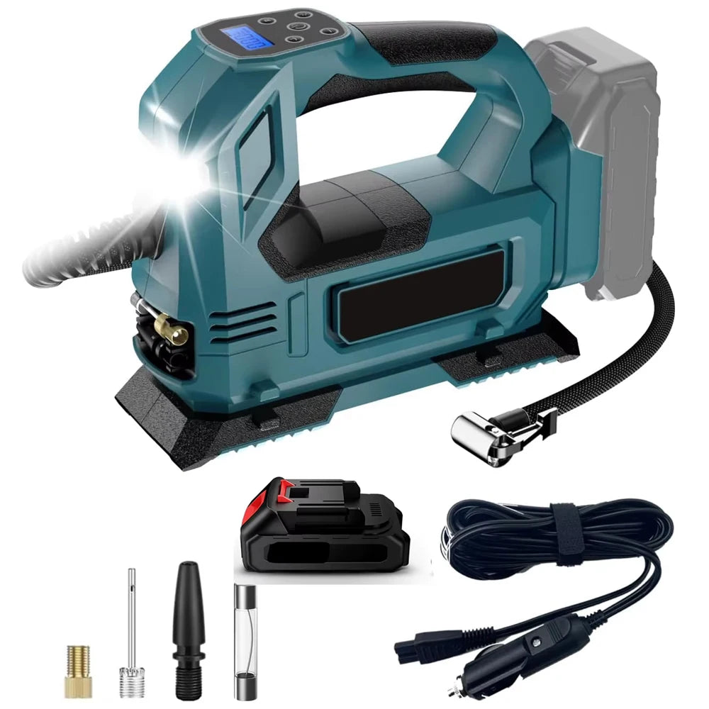 Gonfiatore Elettrico Portatile | Pompa d'Aria con Funzione Automatica e Display Digitale per Pneumatici Sempre Pronti 6